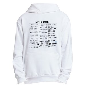 Library Due Date Librarian Date Due Urban Pullover Hoodie