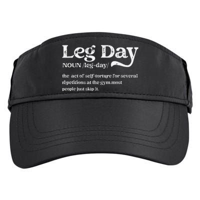 Leg Day Definition Gym Pump Cover Oversized Gym Workout Adult Drive Performance Visor