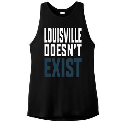 Louisville Doesn’t Exist Ladies PosiCharge Tri-Blend Wicking Tank