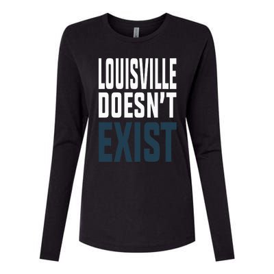 Louisville Doesn’t Exist Womens Cotton Relaxed Long Sleeve T-Shirt