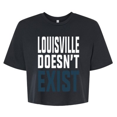 Louisville Doesn’t Exist Bella+Canvas Jersey Crop Tee