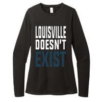 Louisville Doesn’t Exist Womens CVC Long Sleeve Shirt