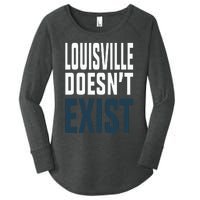 Louisville Doesn’t Exist Women's Perfect Tri Tunic Long Sleeve Shirt