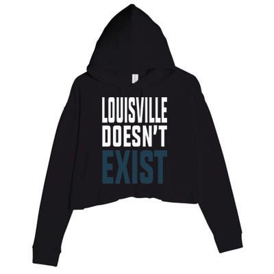 Louisville Doesn’t Exist Crop Fleece Hoodie