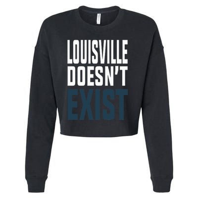 Louisville Doesn’t Exist Cropped Pullover Crew