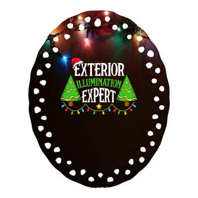 Light Decorator Exterior Illumination Expert Christmas Funny Ceramic Oval Ornament