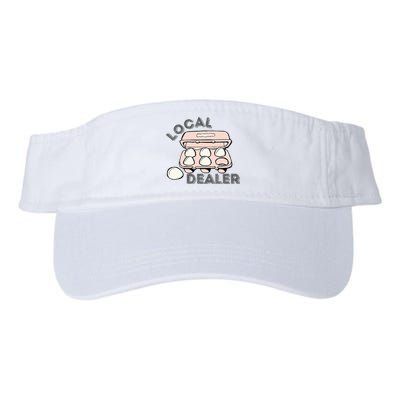 Local Dealer Egg Dealer Funny Eggs   Valucap Bio-Washed Visor