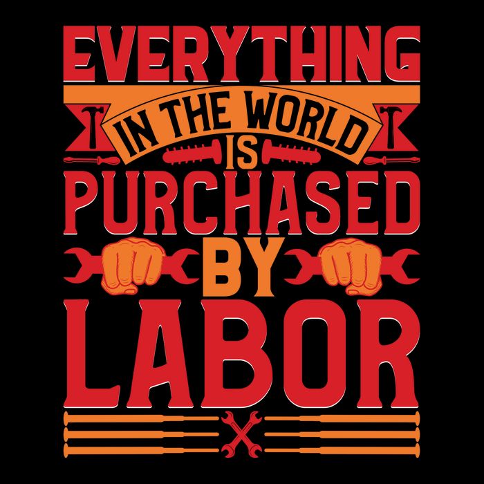 Labor Day Everything In The World Purchased By Labor Gift Apron
