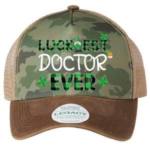 Luckiest Doctor Ever St Patricks Day Doctor Gift Cool Gift Legacy Tie Dye Trucker Hat