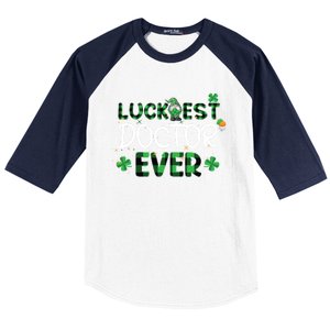 Luckiest Doctor Ever St Patricks Day Doctor Gift Cool Gift Baseball Sleeve Shirt