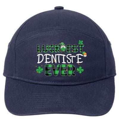 Luckiest Dentist Ever St Patricks Day Dental Hygienist Teeth Gift 7-Panel Snapback Hat