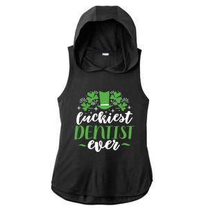 Luckiest Dentist Ever St Patricks Day Gift Cool Gift Ladies PosiCharge Tri-Blend Wicking Draft Hoodie Tank