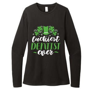 Luckiest Dentist Ever St Patricks Day Gift Cool Gift Womens CVC Long Sleeve Shirt