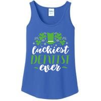 Luckiest Dentist Ever St Patricks Day Gift Cool Gift Ladies Essential Tank