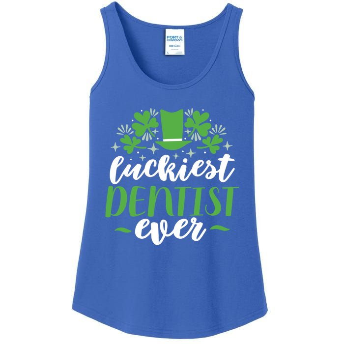 Luckiest Dentist Ever St Patricks Day Gift Cool Gift Ladies Essential Tank