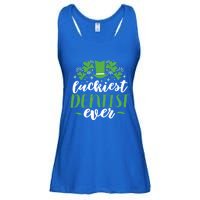 Luckiest Dentist Ever St Patricks Day Gift Cool Gift Ladies Essential Flowy Tank