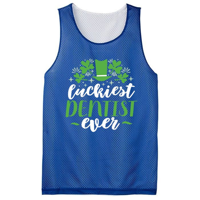 Luckiest Dentist Ever St Patricks Day Gift Cool Gift Mesh Reversible Basketball Jersey Tank