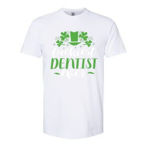 Luckiest Dentist Ever St Patricks Day Gift Cool Gift Softstyle CVC T-Shirt