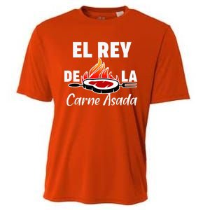 Latino Dad El Rey De La Carne Asada Cooling Performance Crew T-Shirt