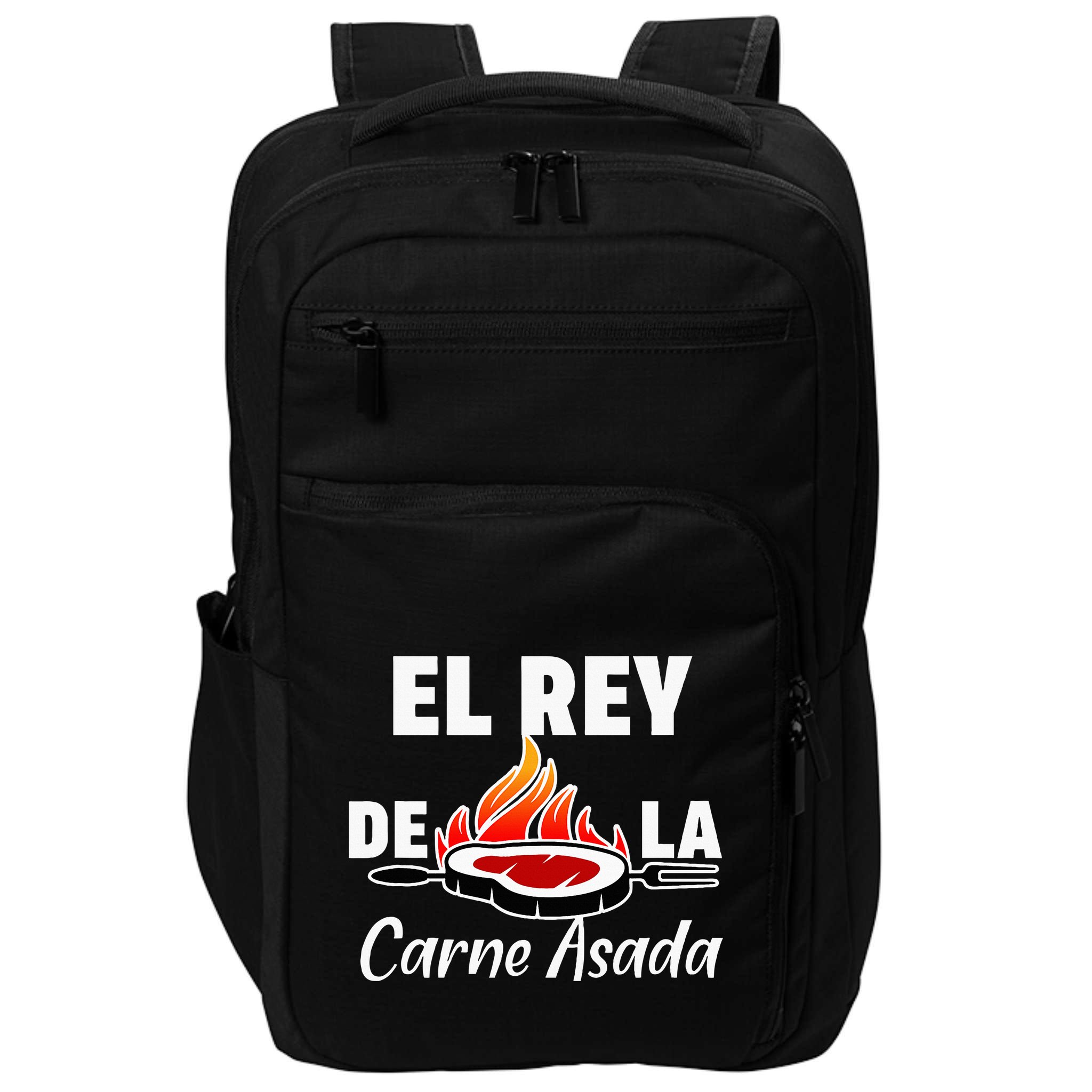 Latino Dad El Rey De La Carne Asada Impact Tech Backpack