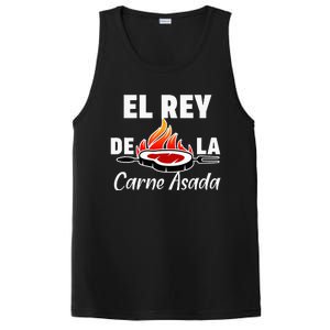 Latino Dad El Rey De La Carne Asada PosiCharge Competitor Tank