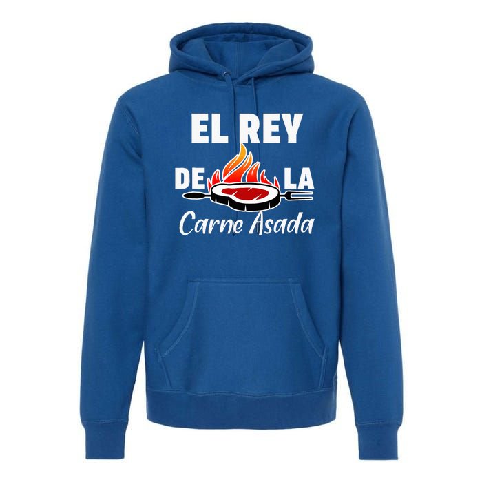 Latino Dad El Rey De La Carne Asada Premium Hoodie