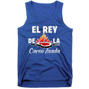 Latino Dad El Rey De La Carne Asada Tank Top