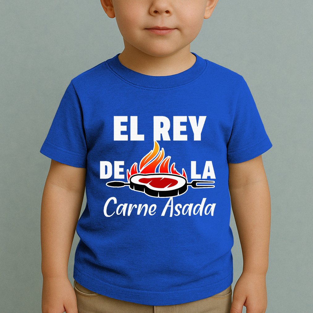 Latino Dad El Rey De La Carne Asada Toddler T-Shirt