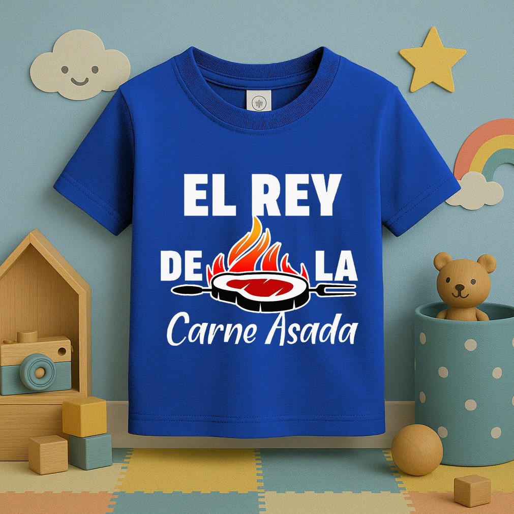 Latino Dad El Rey De La Carne Asada Toddler T-Shirt