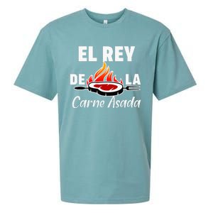 Latino Dad El Rey De La Carne Asada Sueded Cloud Jersey T-Shirt