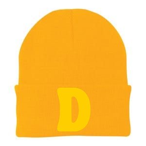 Letter D Funny Chipmunk Group Matching Halloween Costume Knit Cap Winter Beanie