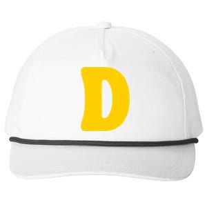 Letter D Funny Chipmunk Group Matching Halloween Costume Snapback Five-Panel Rope Hat