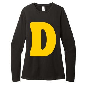 Letter D Funny Chipmunk Group Matching Halloween Costume Womens CVC Long Sleeve Shirt