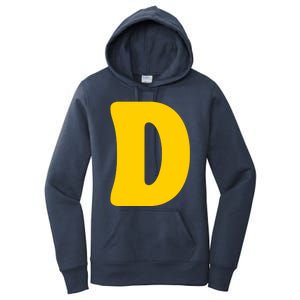 Letter D Funny Chipmunk Group Matching Halloween Costume Women's Pullover Hoodie