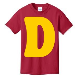 Letter D Funny Chipmunk Group Matching Halloween Costume Kids T-Shirt