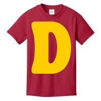 Letter D Funny Chipmunk Group Matching Halloween Costume Kids T-Shirt