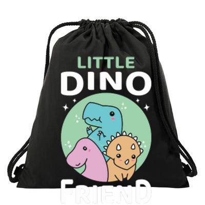 Little Dino Friend I Dinosaur Trex Dinosaurrus Drawstring Bag