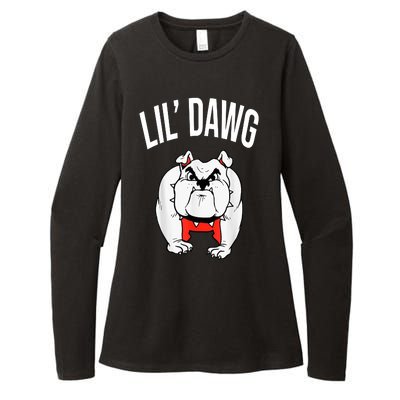 Lil' Dawg Football Fan Womens CVC Long Sleeve Shirt