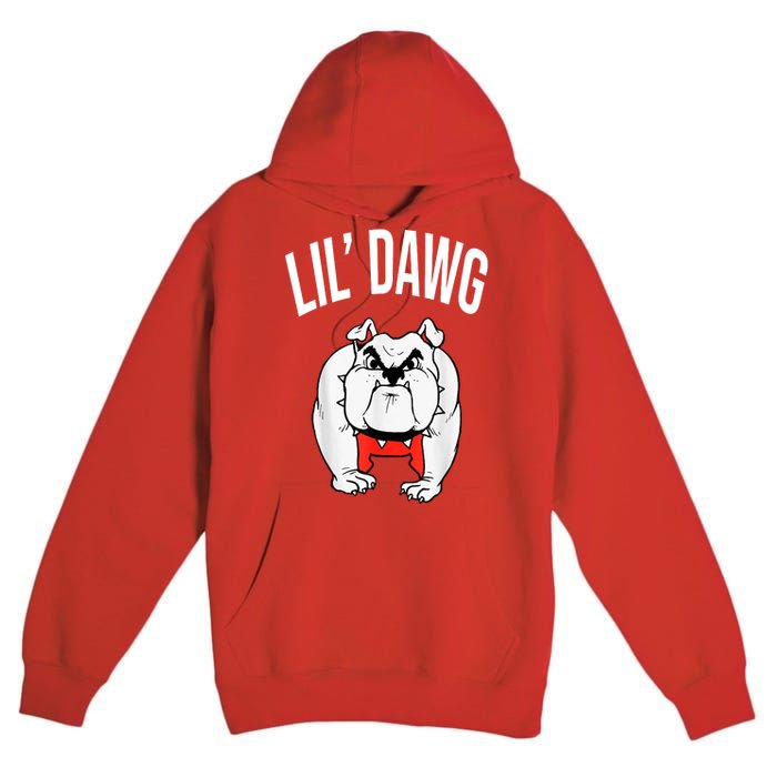 Lil' Dawg Football Fan Premium Pullover Hoodie