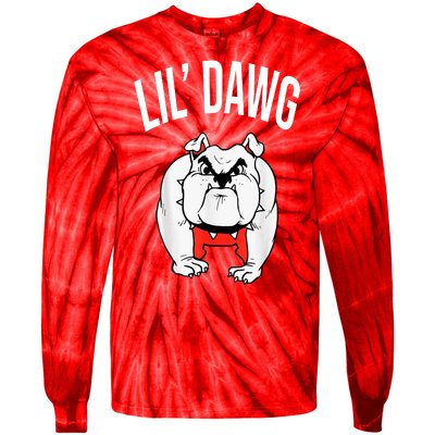 Lil' Dawg Football Fan Tie-Dye Long Sleeve Shirt