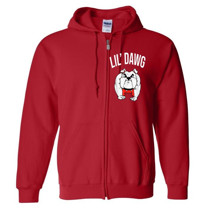 Lil' Dawg Football Fan Full Zip Hoodie