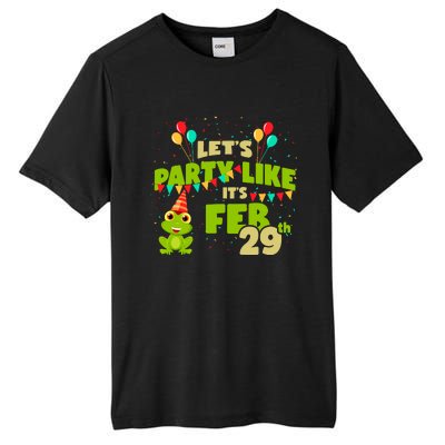 Leap Day February 29th Frog Birthday Party Cute Year Gift Tall Fusion ChromaSoft Performance T-Shirt