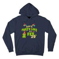 Leap Day February 29th Frog Birthday Party Cute Year Gift Hoodie