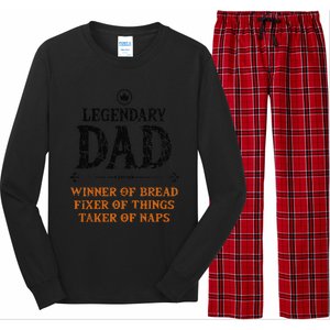 Legendary Dad Funny Father Taker Of Naps Fathers Day Gift Gift Long Sleeve Pajama Set