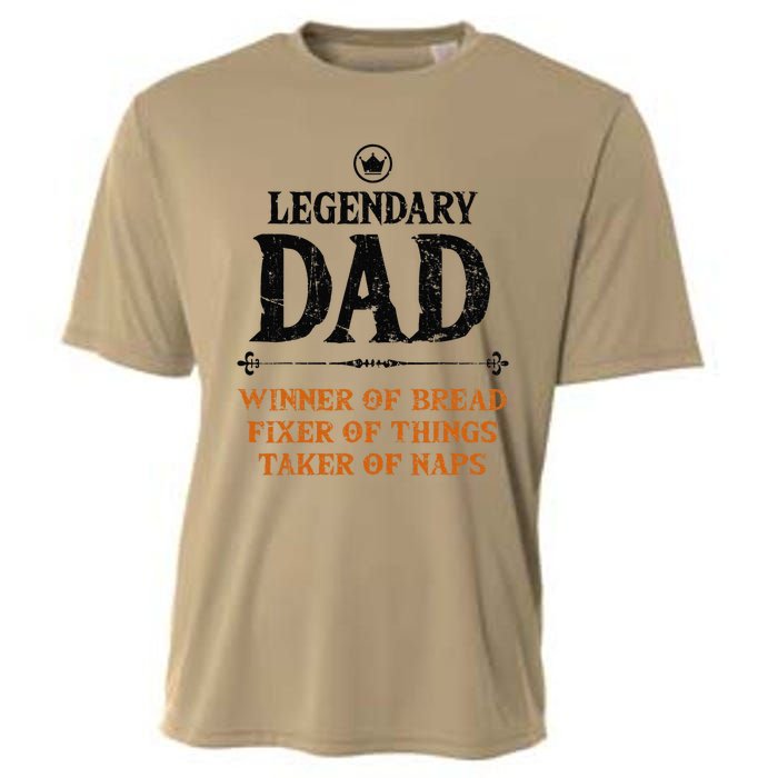 Legendary Dad Funny Father Taker Of Naps Fathers Day Gift Gift Cooling Performance Crew T-Shirt