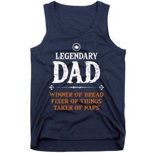 Legendary Dad Funny Father Taker Of Naps Fathers Day Gift Tank Top