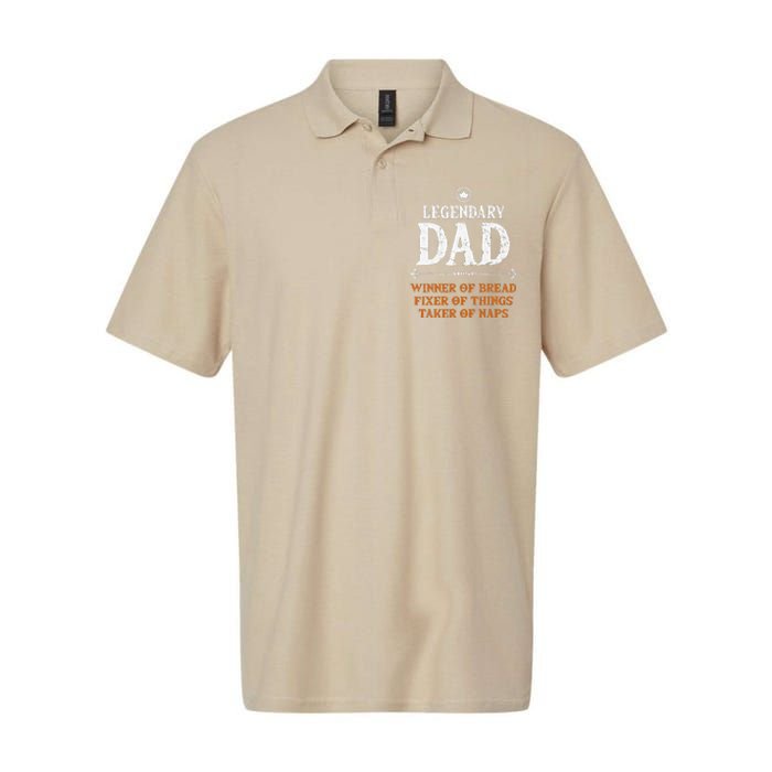 Legendary Dad Funny Father Taker Of Naps Fathers Day Gift Softstyle Adult Sport Polo