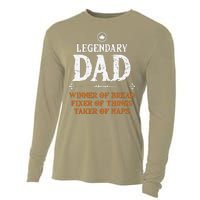 Legendary Dad Funny Father Taker Of Naps Fathers Day Gift Cooling Performance Long Sleeve Crew