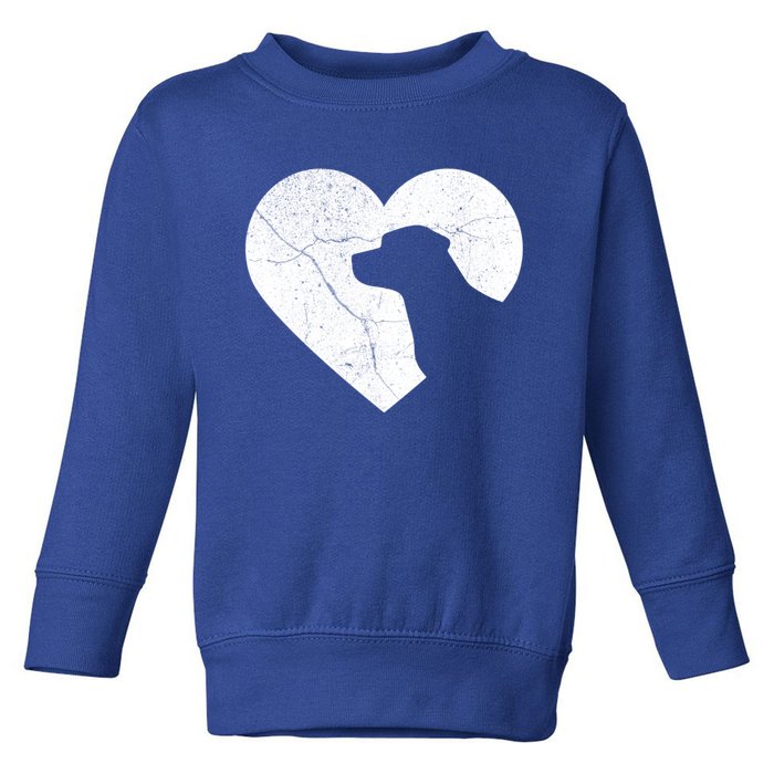 Labrador Dog Funny Heart Valentine's Day Dog Dad Mom Gift Toddler Sweatshirt