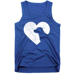 Labrador Dog Funny Heart Valentine's Day Dog Dad Mom Gift Tank Top